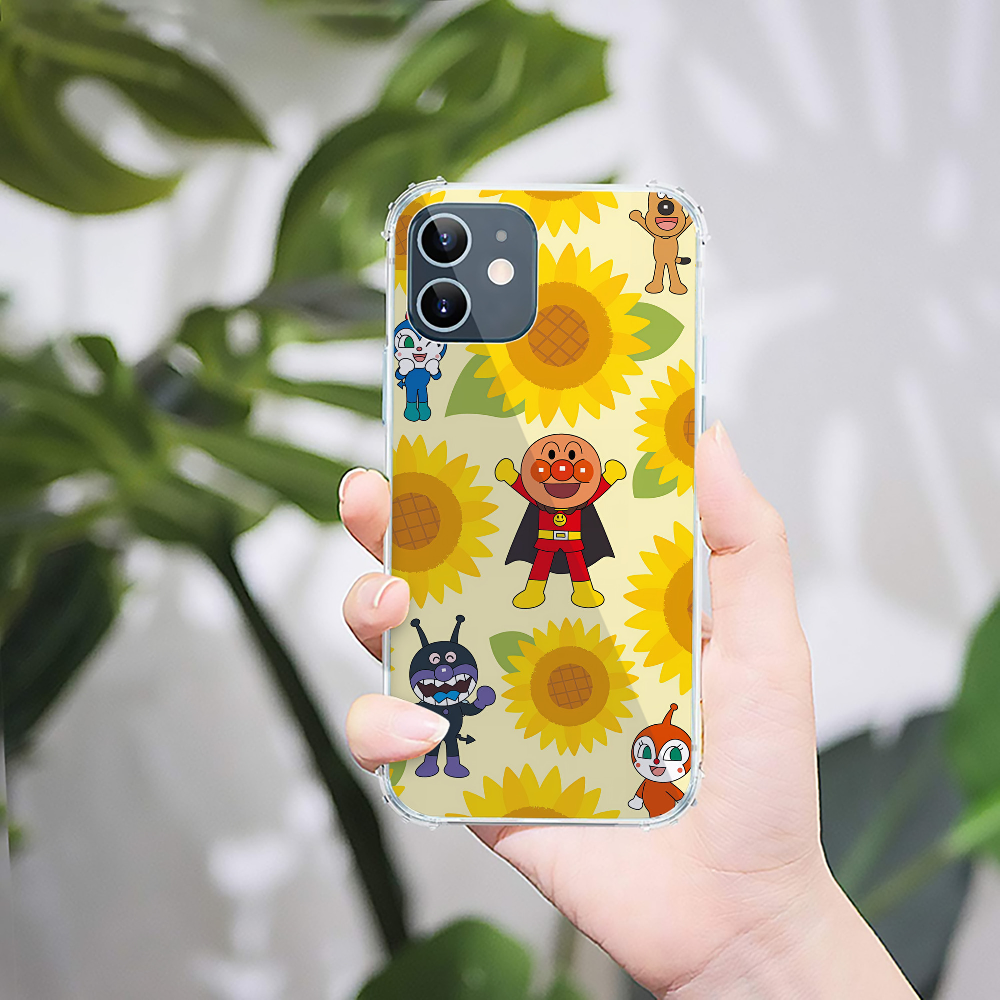 （画像用） アンパンマン Anpanman 【iPhone 12シリーズ対応】透明スマホケース（クリアソフトケース）